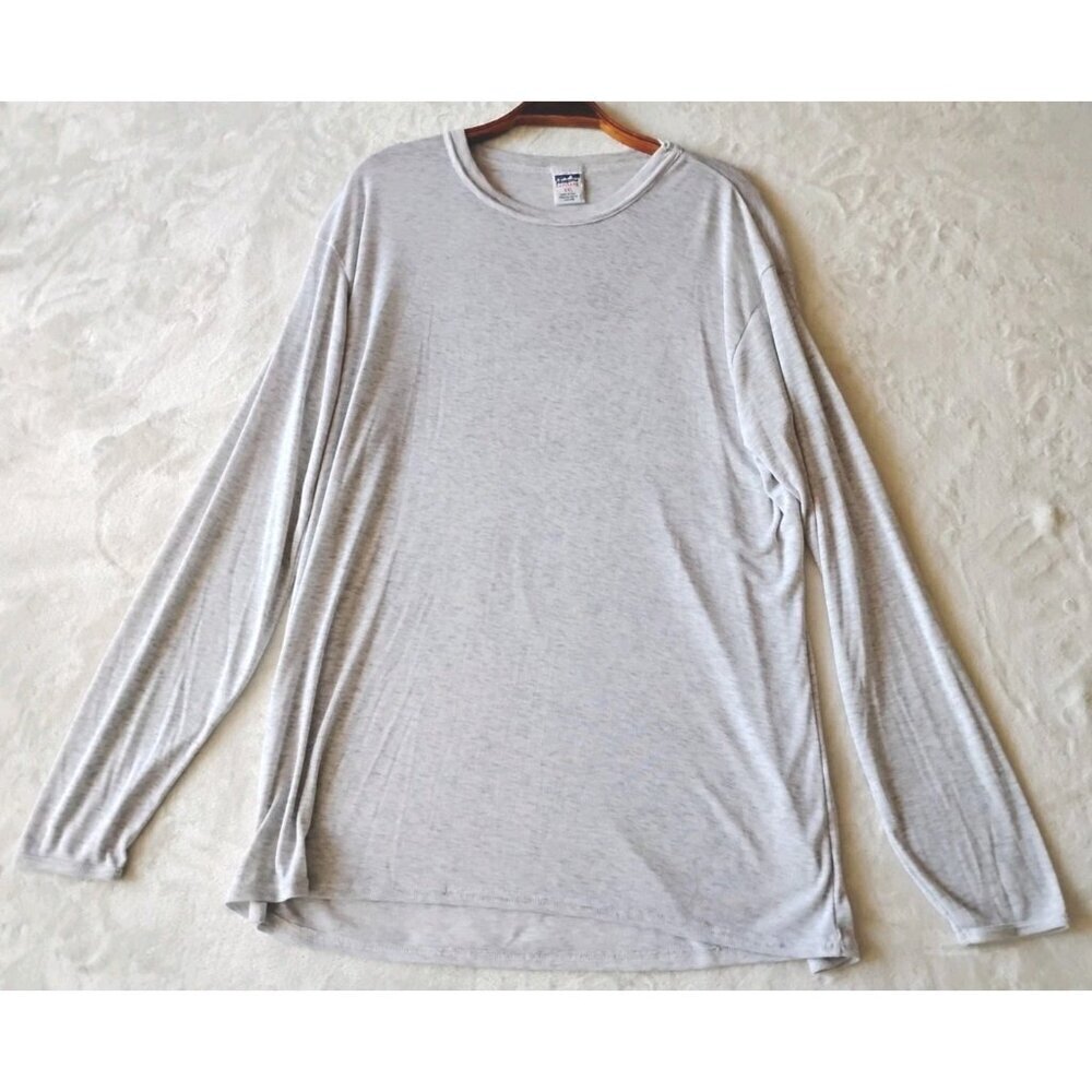 Patagonia Capilene Base Layer Long Sleeve Outdoor Unisex T-Shirt XXL Dove Gray